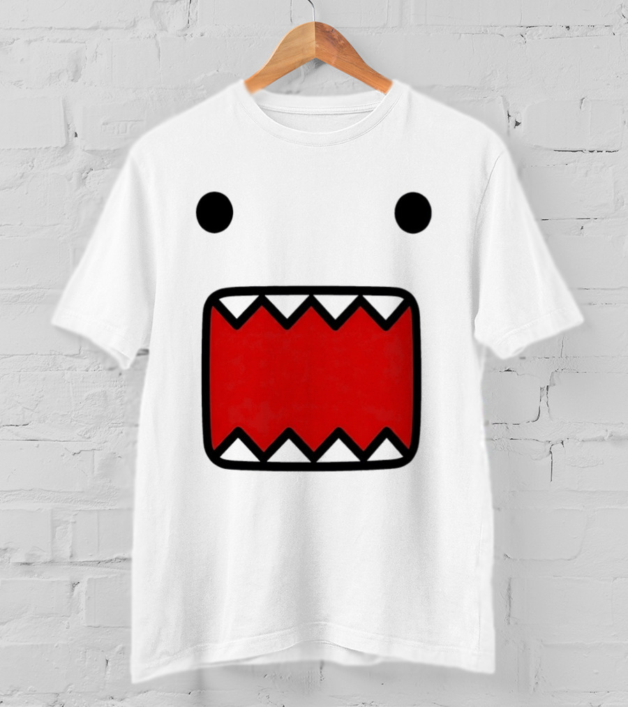 Domo Kun Face Expression With Red Teeth T-Shirt