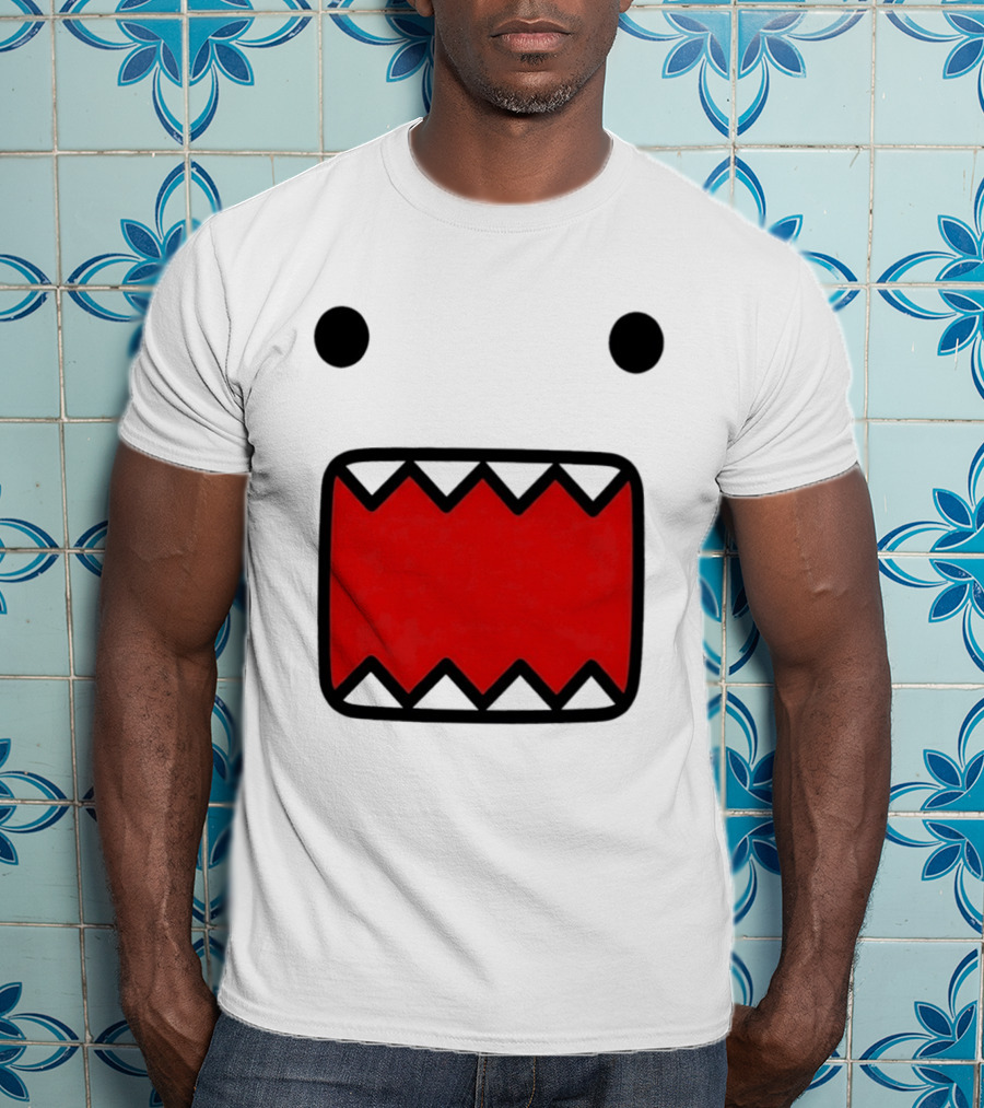 Domo Kun Face Expression With Red Teeth T-Shirt