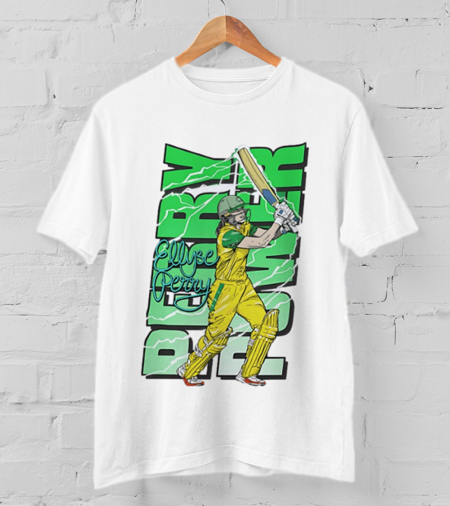 Ellyse Perry Australian Power Cricket Player Australia T-Shirt