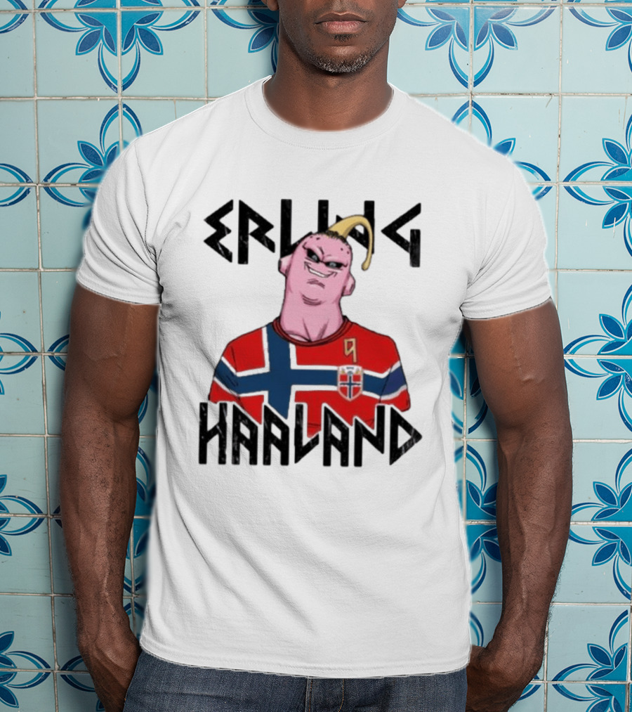 Erling Haaland Majin Buu Dragon Ball Norway Jersey Soccer T-Shirt