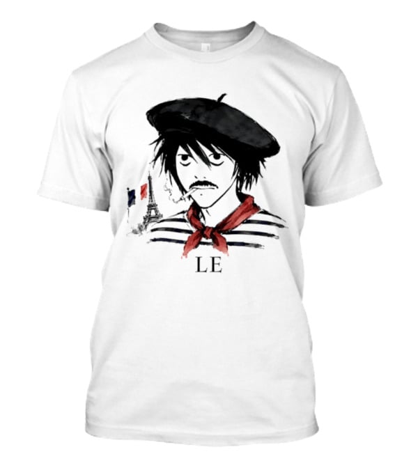 LE D. Note L Death Note Eiffel Tower France T-Shirt