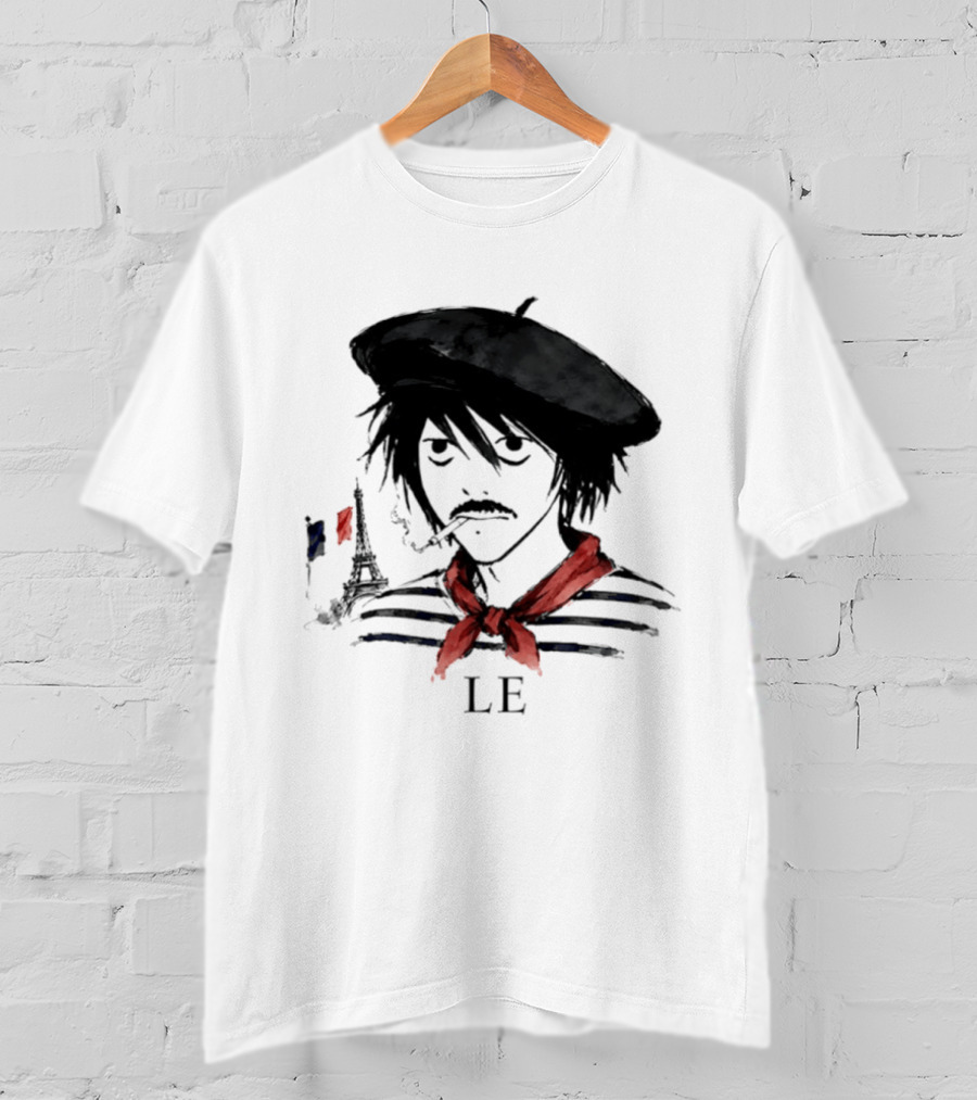 LE D. Note L Death Note Eiffel Tower France T-Shirt