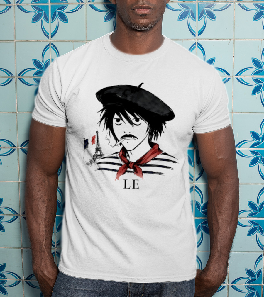 LE D. Note L Death Note Eiffel Tower France T-Shirt