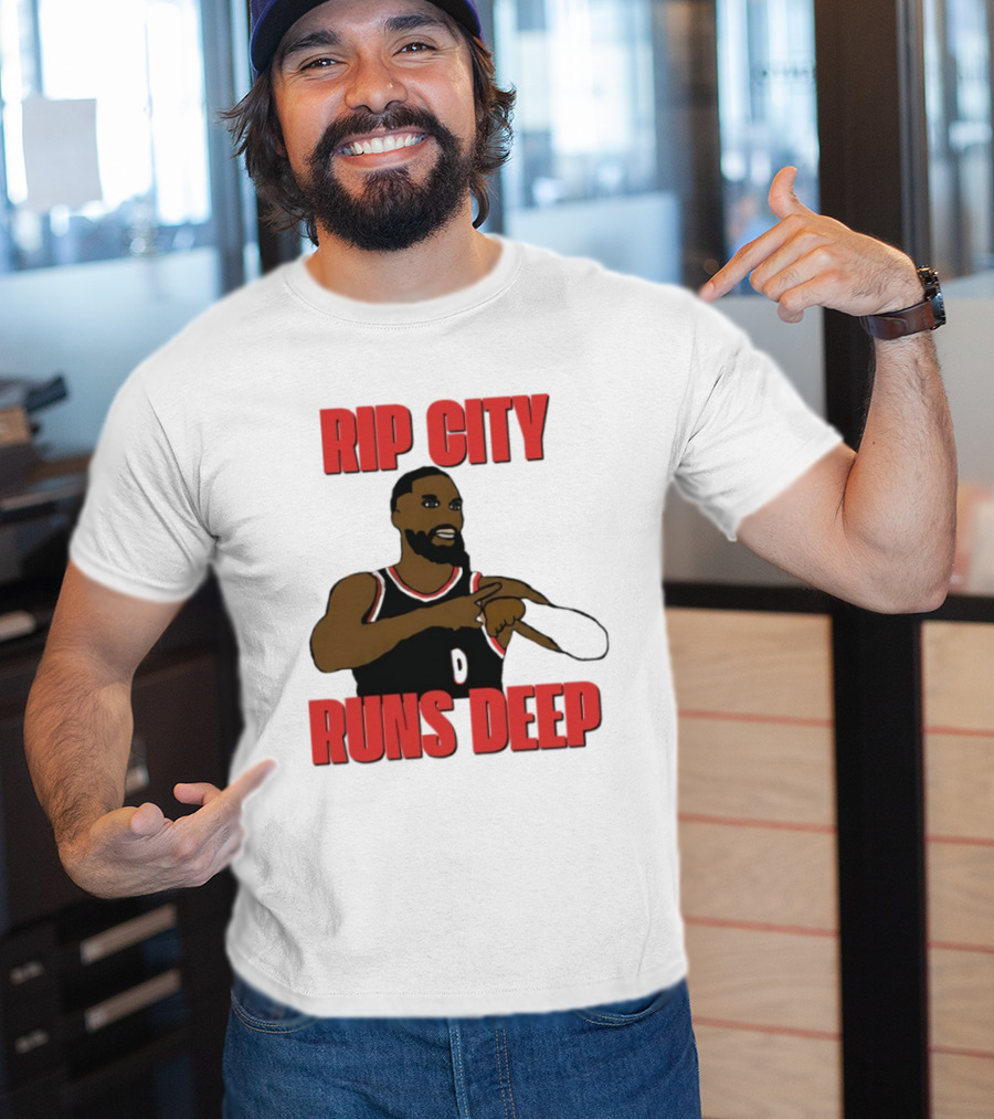 RIP City Runs Deep Basketball Tribute Player 0 T-Shirt
