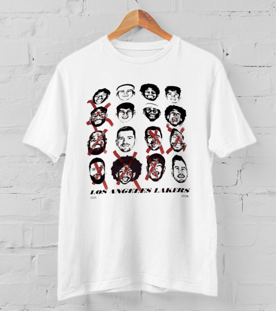 Los Angeles Lakers 2025 2026 Swag Head Basketball T-Shirt