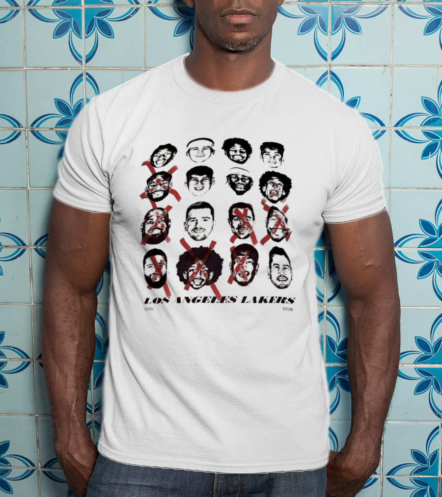 Los Angeles Lakers 2025 2026 Swag Head Basketball T-Shirt