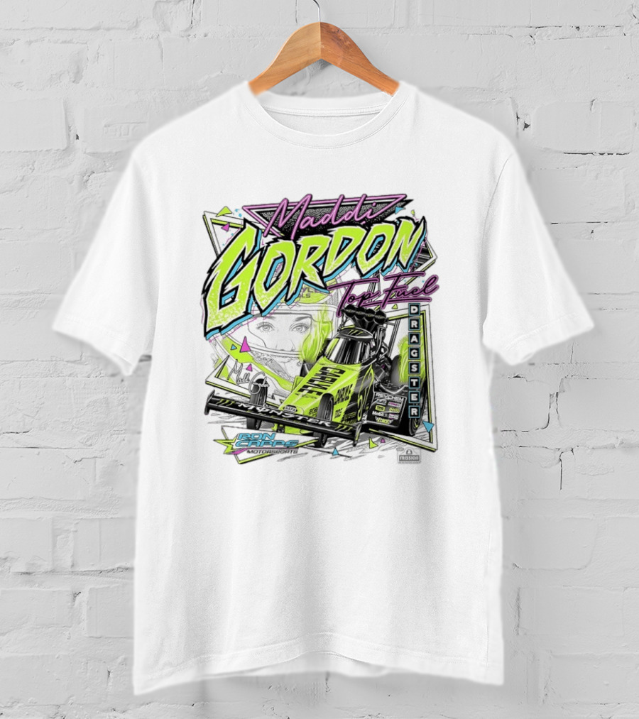 Maddi Gordon Top Fuel Dragster Ron Capps Motorsports Neon T-Shirt