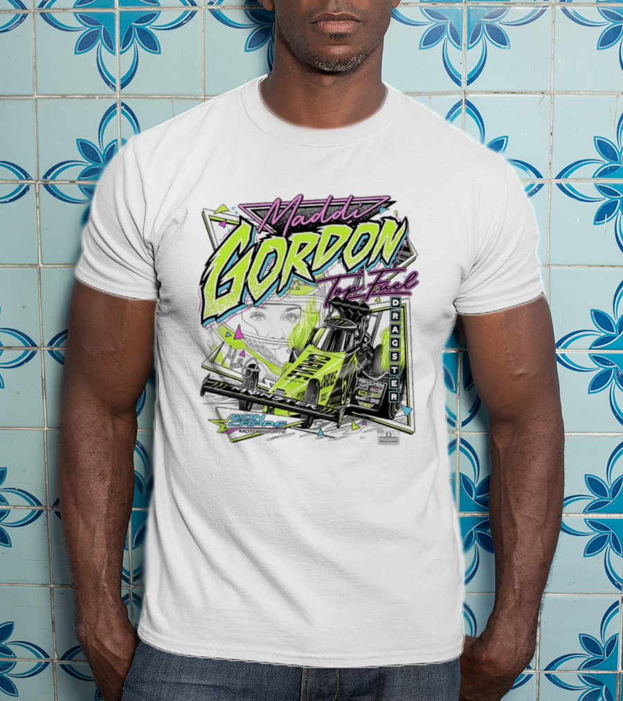 Maddi Gordon Top Fuel Dragster Ron Capps Motorsports Neon T-Shirt