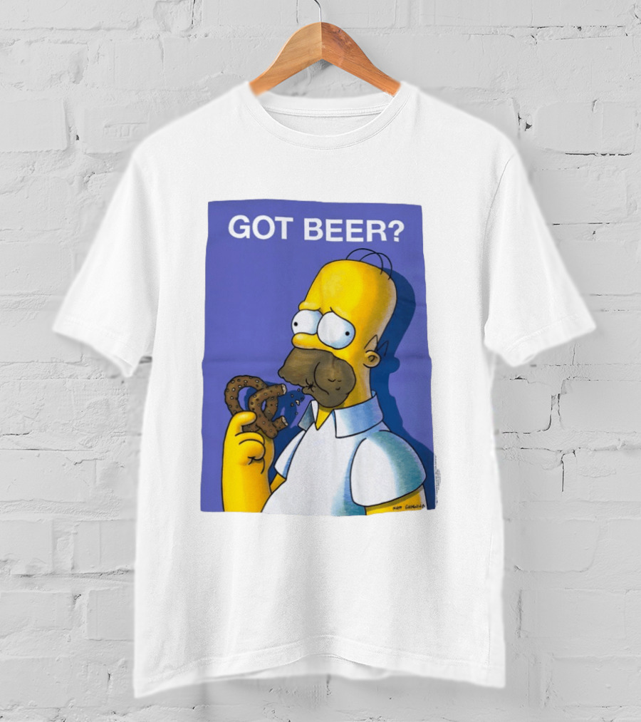 Got Beer Homer Eating Pretzel T-Shirt