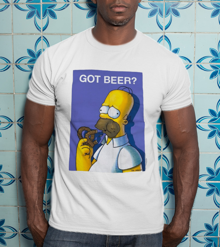Got Beer Homer Eating Pretzel T-Shirt