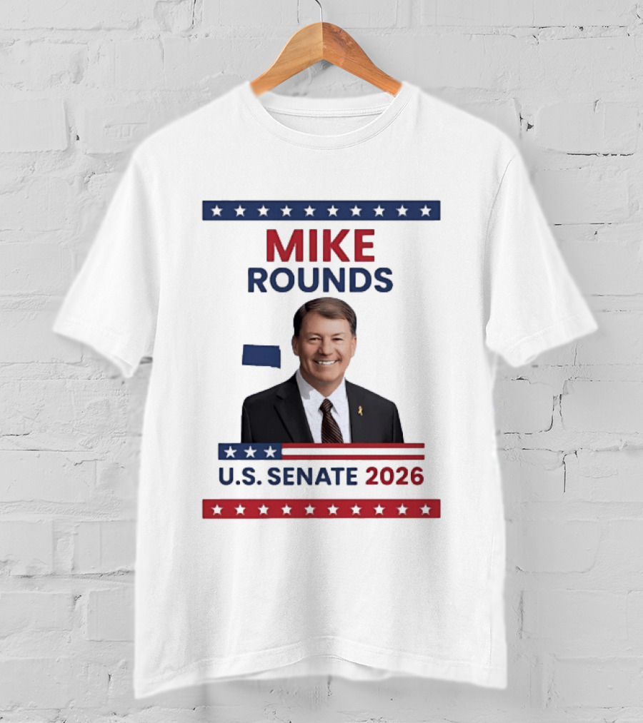 Mike Rounds U.S. Senate 2026 South Dakota USA Flag T-Shirt