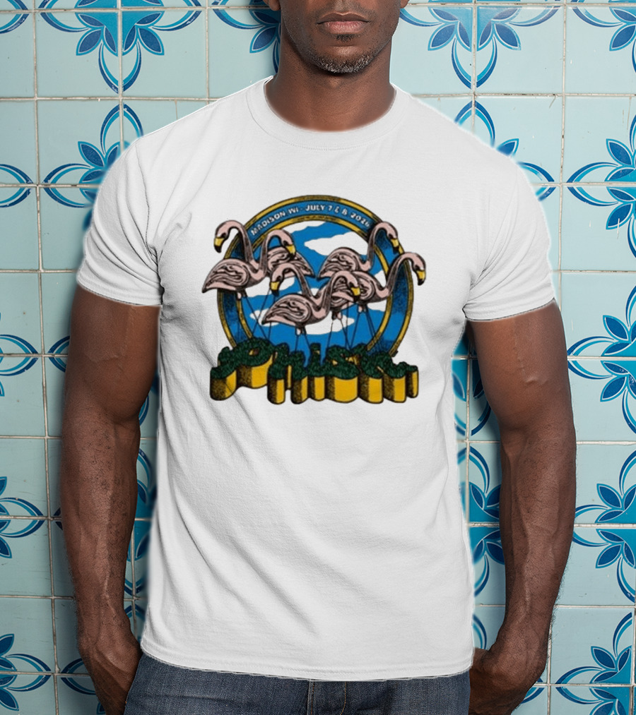 Madison WI July 7 8 2026 Phish Flamingos Event T-Shirt