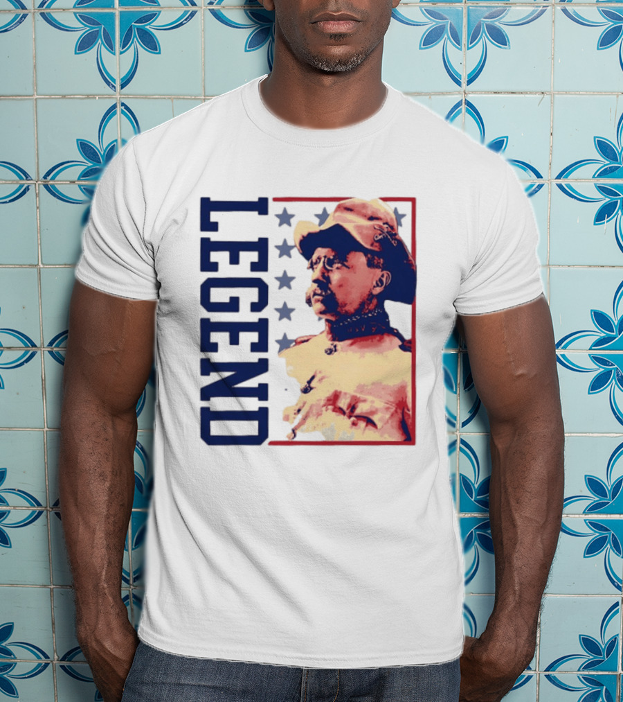 Legend Teddy Roosevelt Stars Iconic Figure T-Shirt