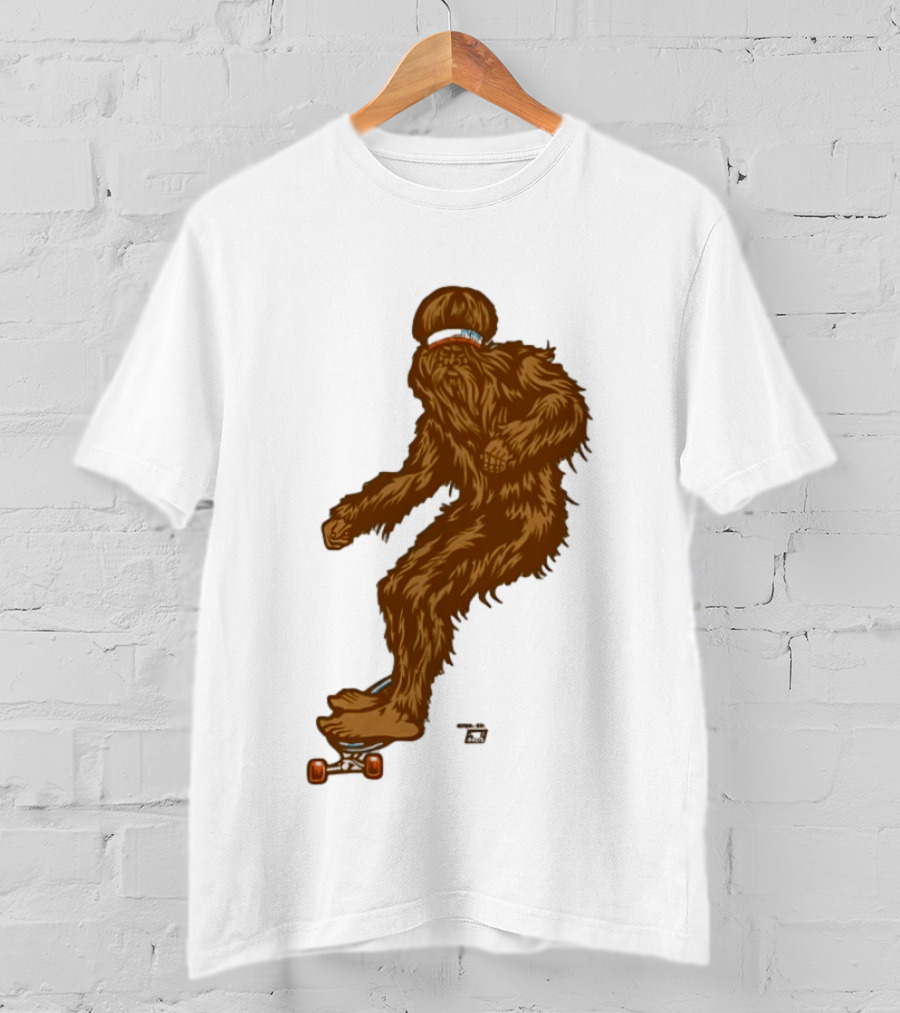 Ames Bros Skater Bigfoot Sasquatch Skateboard Legend T-Shirt