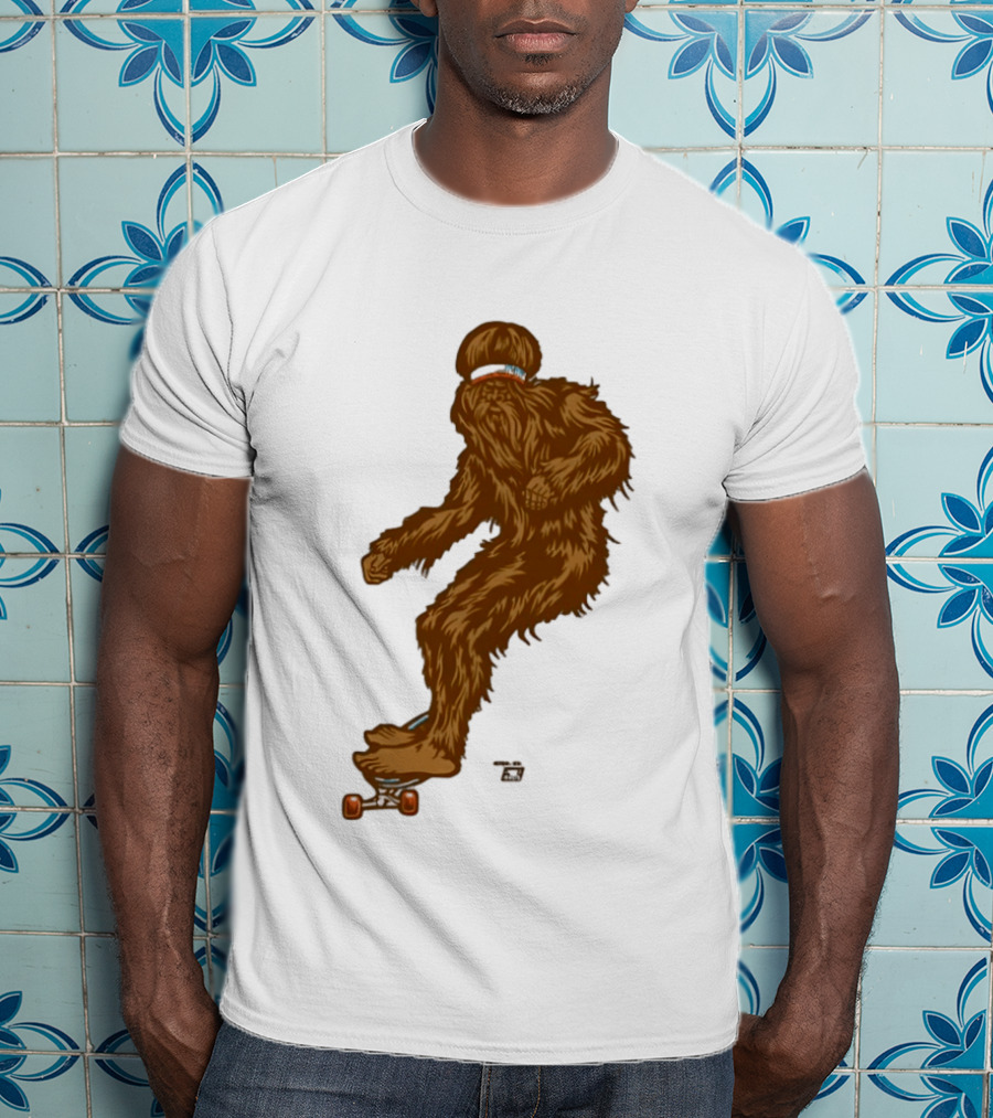 Ames Bros Skater Bigfoot Sasquatch Skateboard Legend T-Shirt