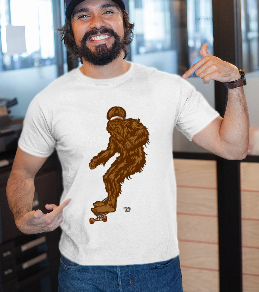 Ames Bros Skater Bigfoot Sasquatch Skateboard Legend T-Shirt