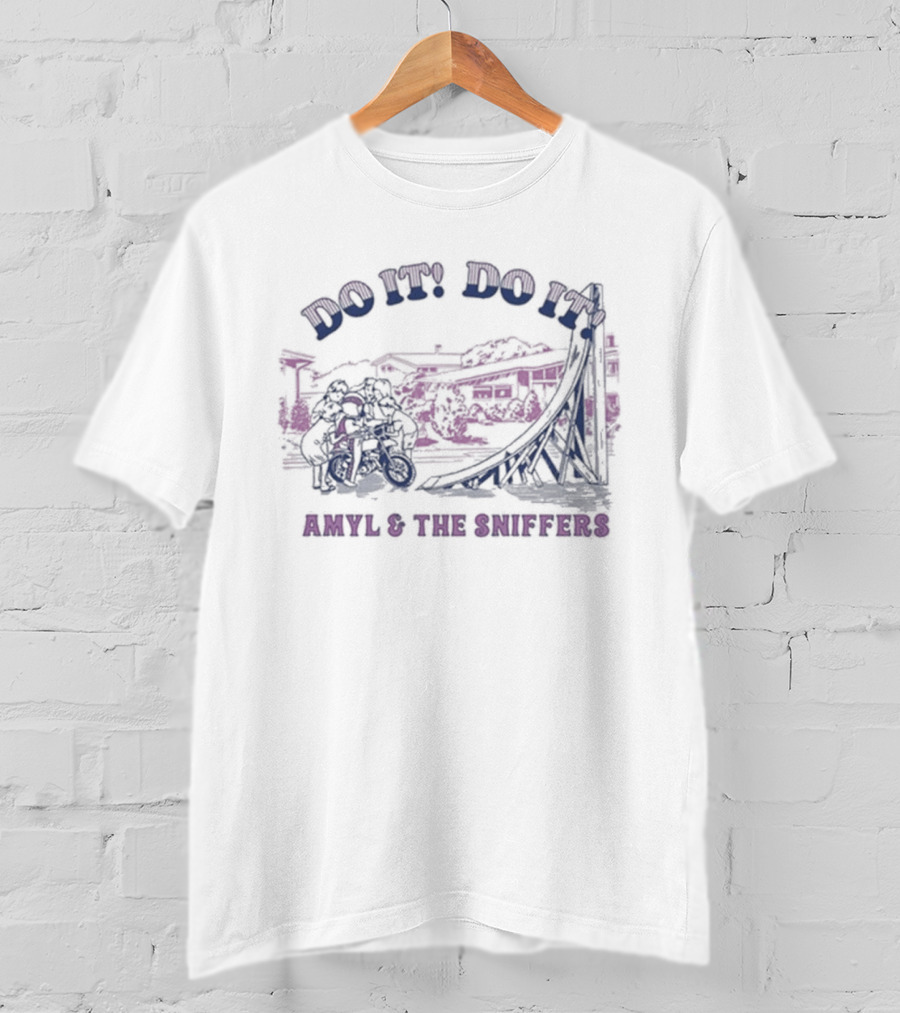 Amyl & The Sniffers Do It Do It Vintage Train Scene T-Shirt