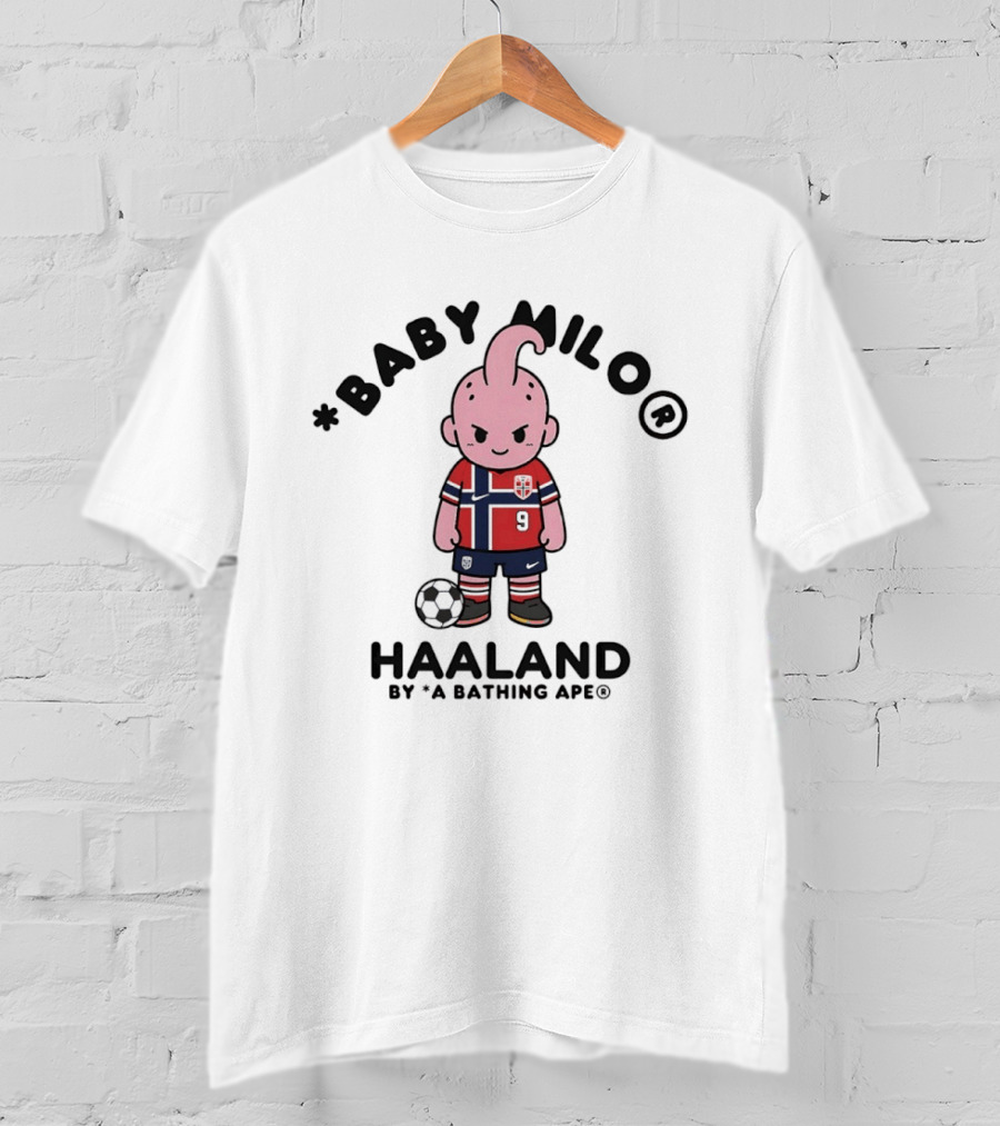 Baby Milo Haaland A Bathing Ape Norway Football T-Shirt