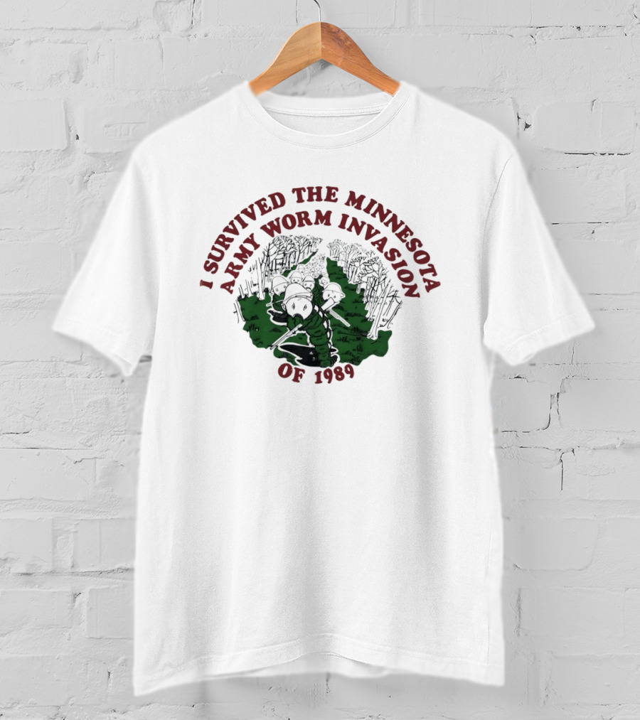 I Survived The Minnesota Army Worm Invasion Of 1989 Vintage Forest Troop T-Shirt