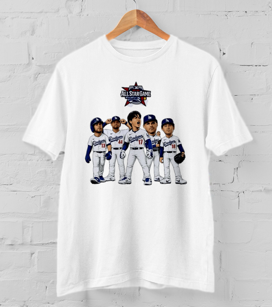 Los Angeles Dodgers All Star Game Shohei Ohtani Freddie Freeman Max Muncy Andy Pages Yoshinobu Yamamoto T-Shirt