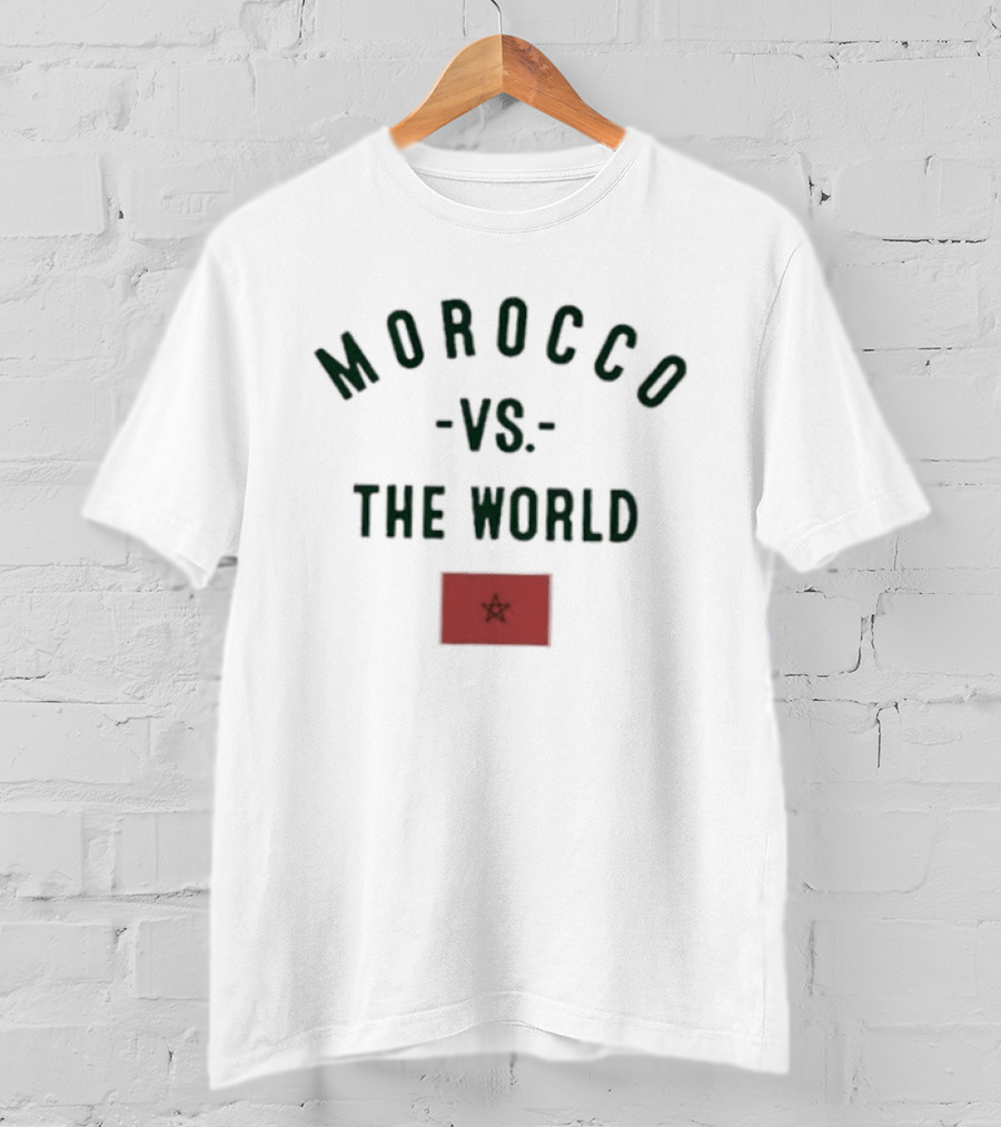 Morocco Vs The World Moroccan Flag T-Shirt