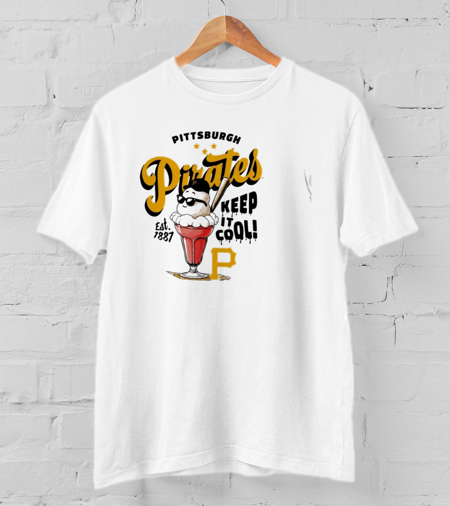 Pittsburgh Pirates Keep It Cool Est 1887 Ice Cream Sundae T-Shirt