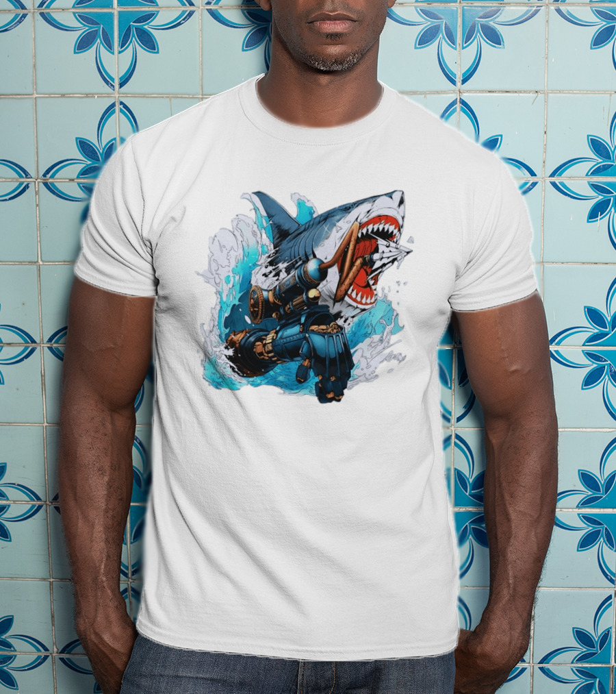 Steampunk Shark Lies Of P Puppet String Adventure Magic T-Shirt