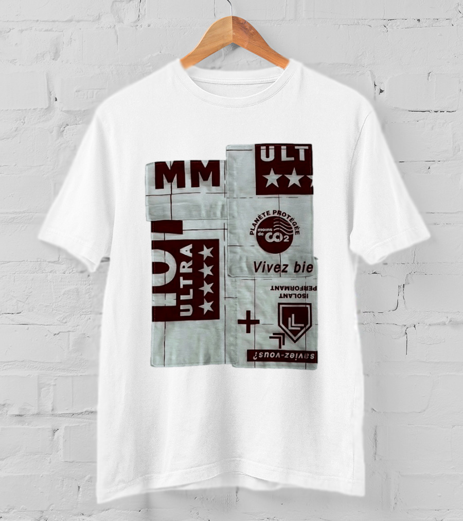 MM ULTRA Planete Protegee Moins De CO2 Vivez Bien Eco Friendly T-Shirt