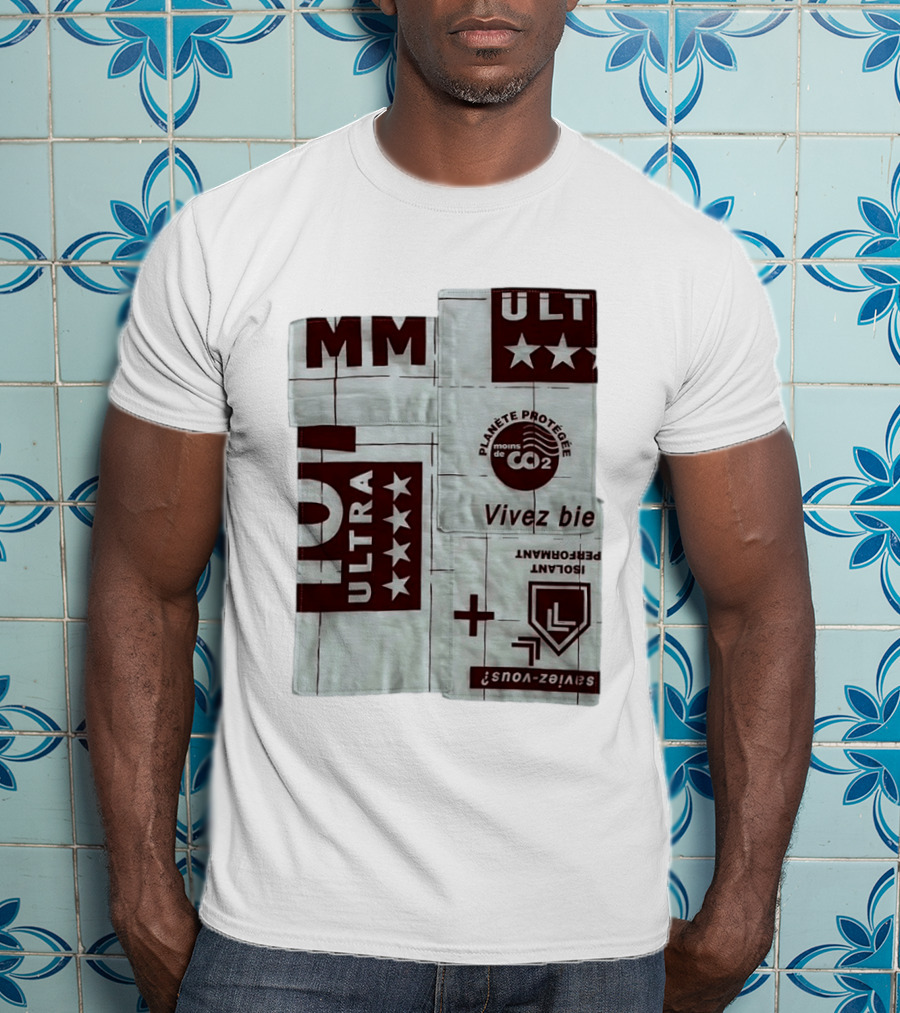 MM ULTRA Planete Protegee Moins De CO2 Vivez Bien Eco Friendly T-Shirt