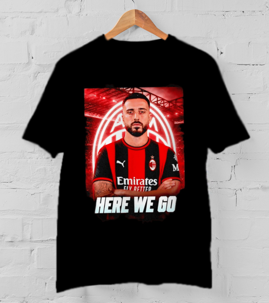 AC Milan Sign Mario Gila From Lazio Here We Go Soccer Transfer News T-Shirt
