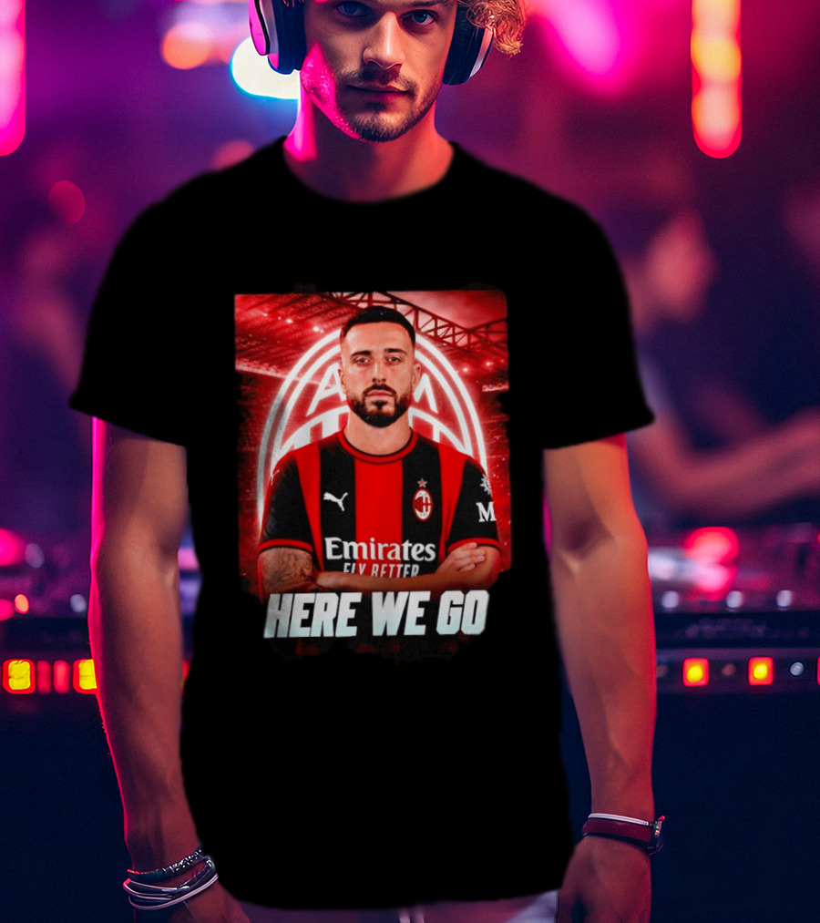 AC Milan Sign Mario Gila From Lazio Here We Go Soccer Transfer News T-Shirt