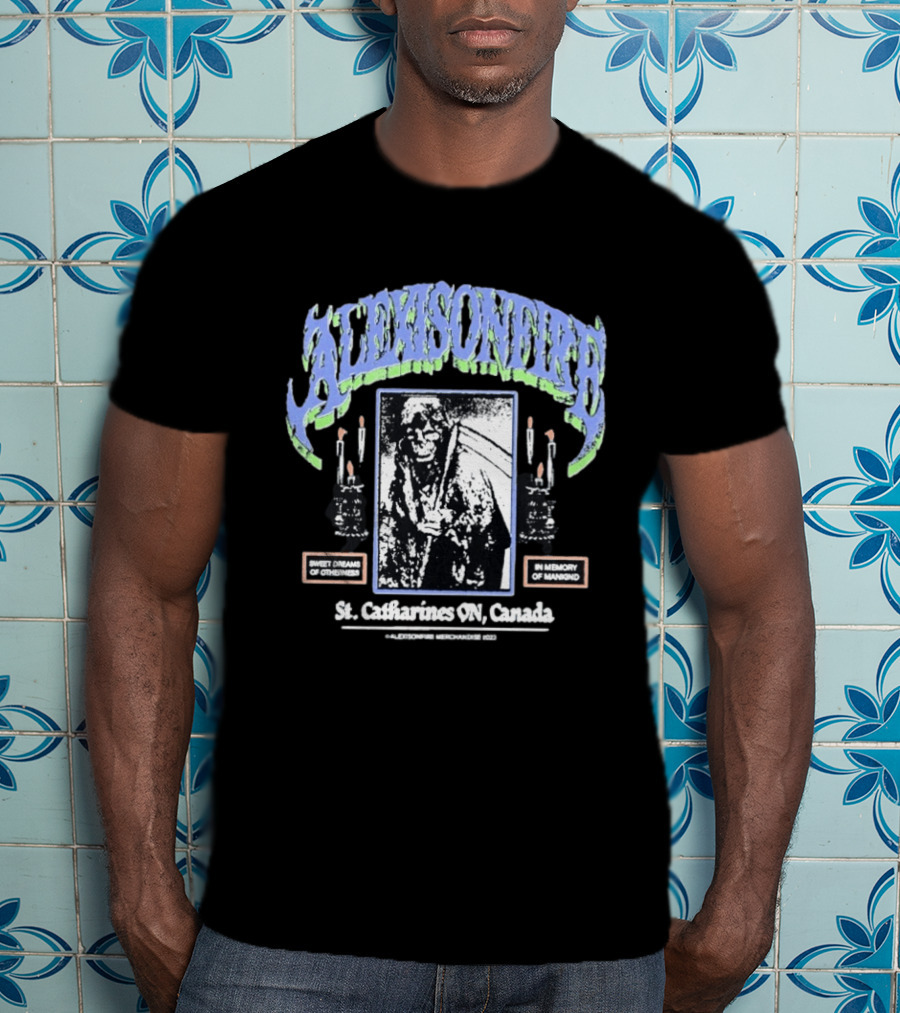 Alexisonfire St Catharines ON Canada Sweet Dreams Of Otherness In Memory Of Mankind Candle T-Shirt
