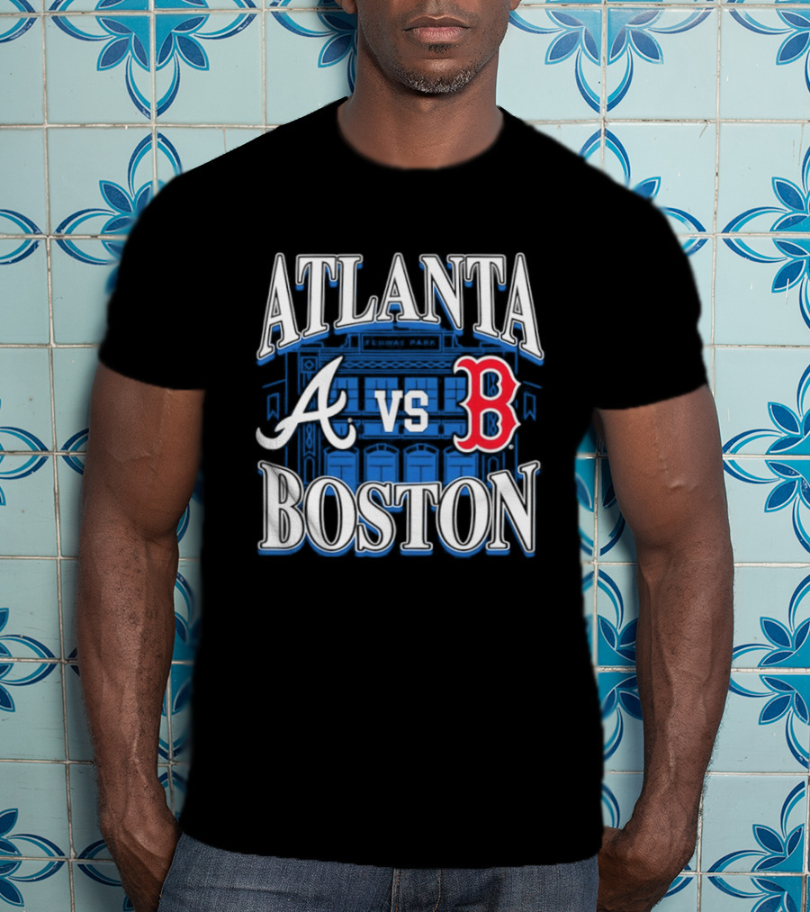 Atlanta Vs Boston Braves Red Sox Fenway Park MLB Baseball T-Shirt