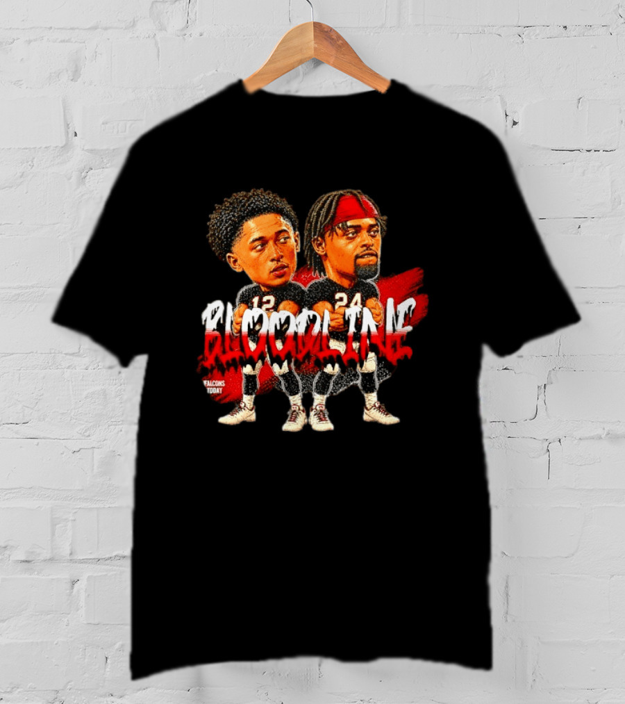 Bijan Robinson Drake London Atlanta Falcons Bloodline Falcons Today T-Shirt