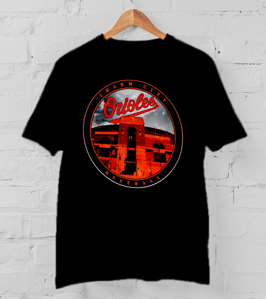 Charm City Orioles Baseball Oriole Park Camden Yards Home Plate Plaza T-Shirt