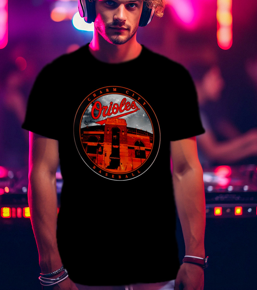 Charm City Orioles Baseball Oriole Park Camden Yards Home Plate Plaza T-Shirt