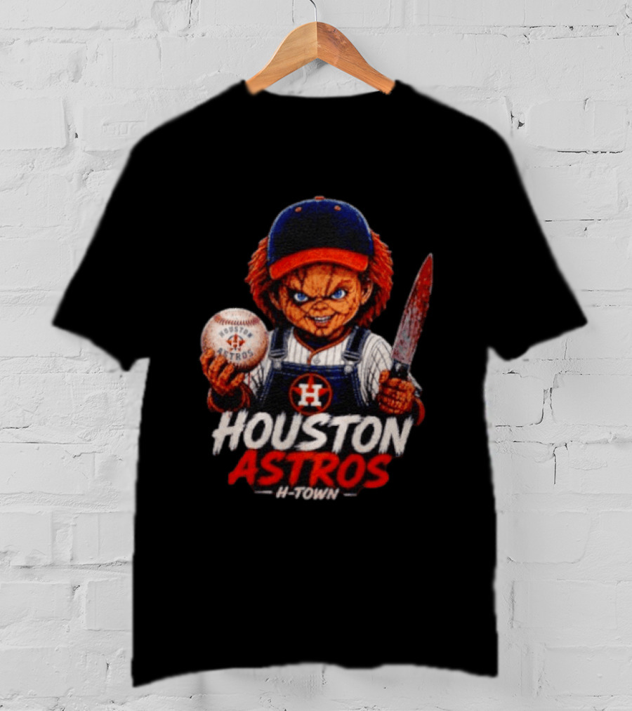 Chucky Houston Astros H Town Baseball MLB Horror T-Shirt