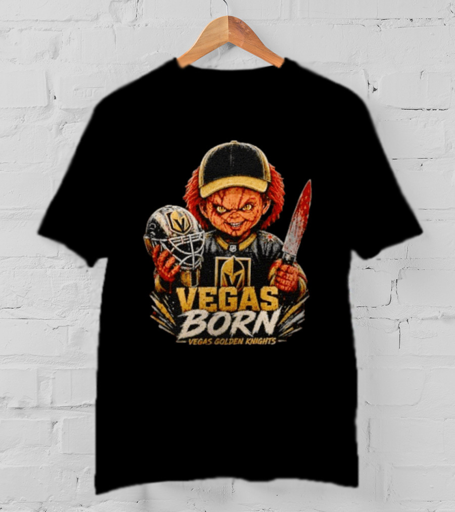 Vegas Born Chucky Vegas Golden Knights NHL T-Shirt
