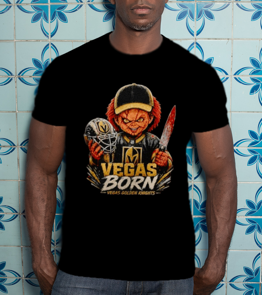Vegas Born Chucky Vegas Golden Knights NHL T-Shirt
