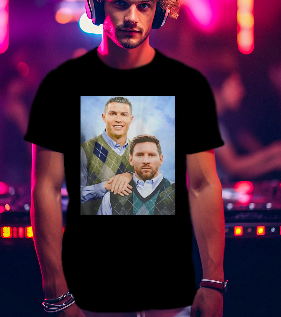 Cristiano Ronaldo Lionel Messi Step Brothers Meme T-Shirt