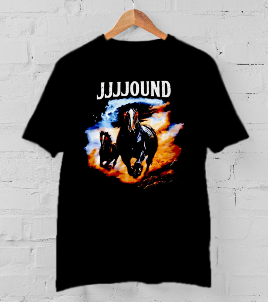 JJJJound 90s Horses Running With Fiery T-Shirt