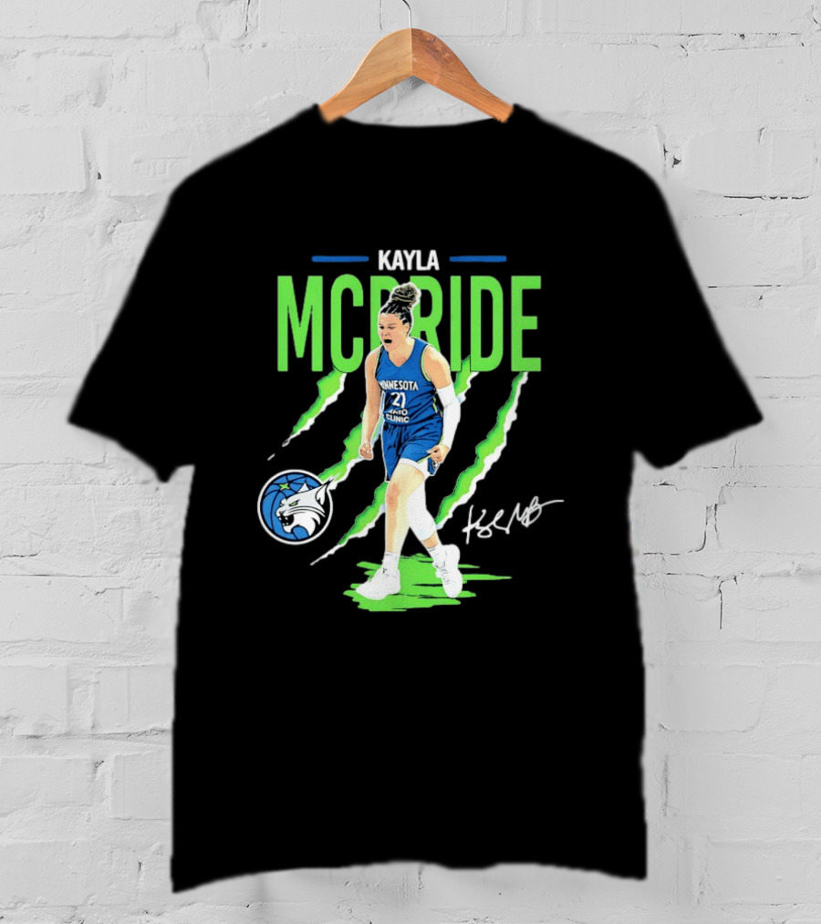 Kayla McBride Minnesota Lynx Mayo Clinic 21 Basketball T-Shirt
