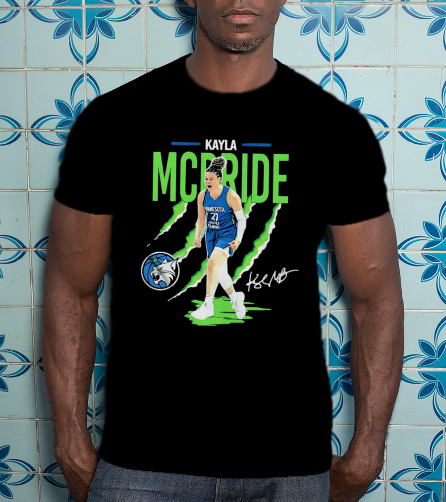 Kayla McBride Minnesota Lynx Mayo Clinic 21 Basketball T-Shirt