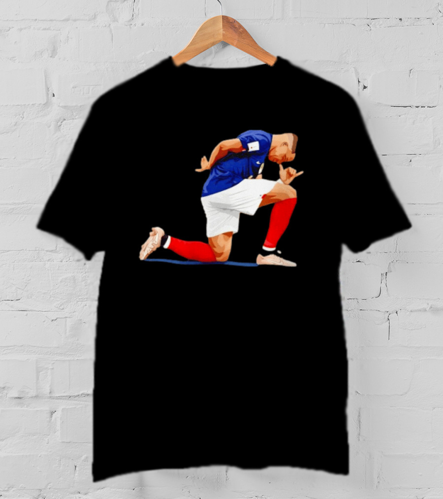 France National Team Kylian Mbappe Celebration Iconic Pose T-Shirt