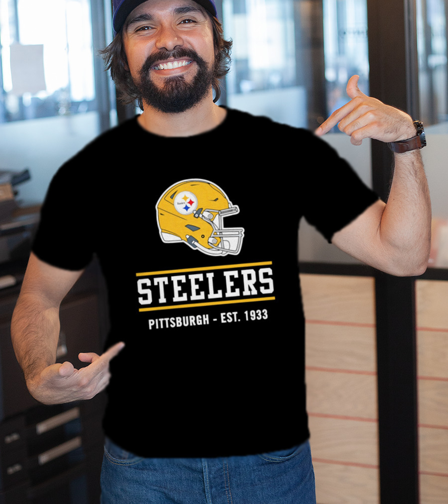 Pittsburgh Steelers Helmet Est 1933 T-Shirt