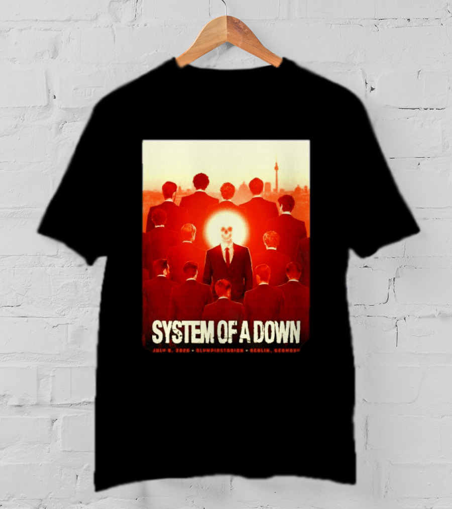System Of A Down July 8 2026 Olympiastadion Berlin Germany Ghost Rider T-Shirt
