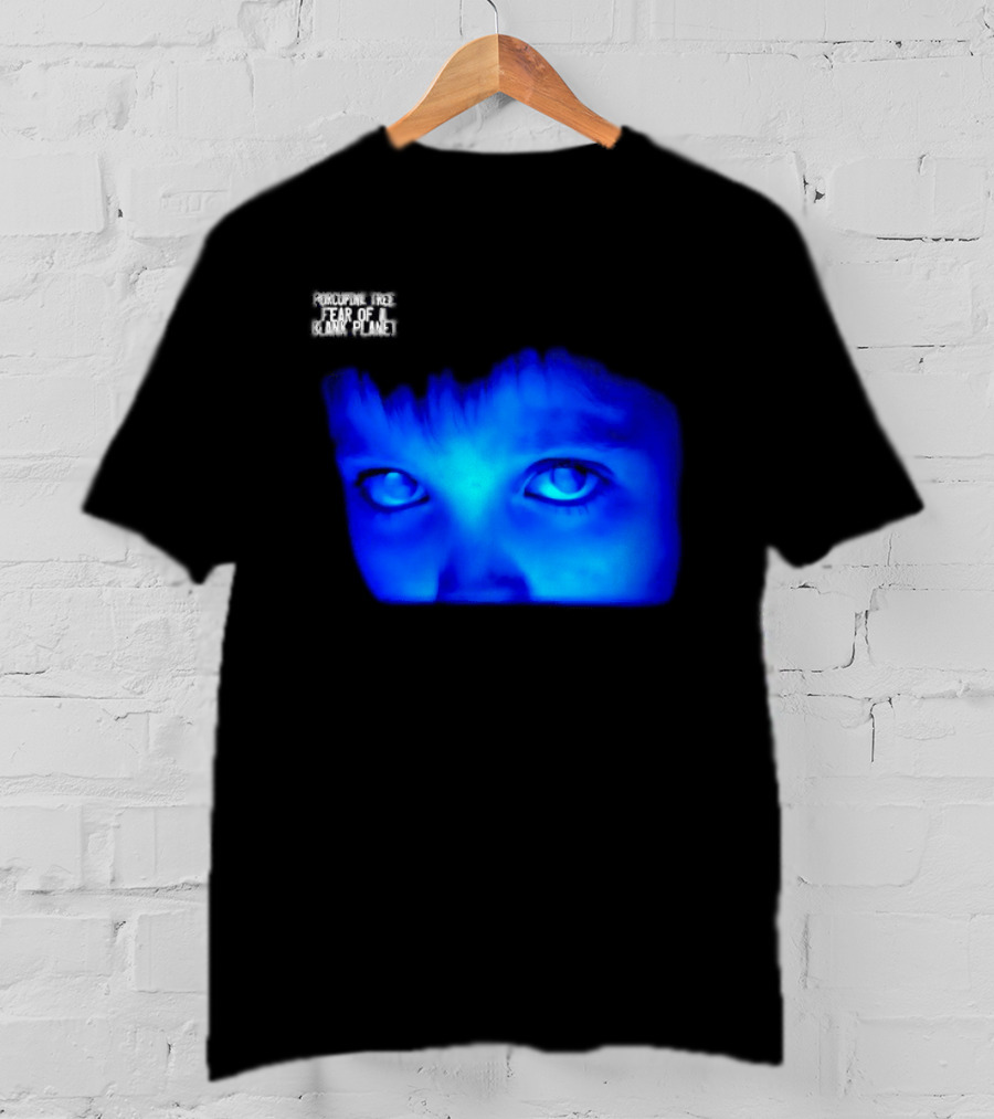 Porcupine Tree Fear Of A Blank Planet 2007 Rock Album Cover Blue Face T-Shirt