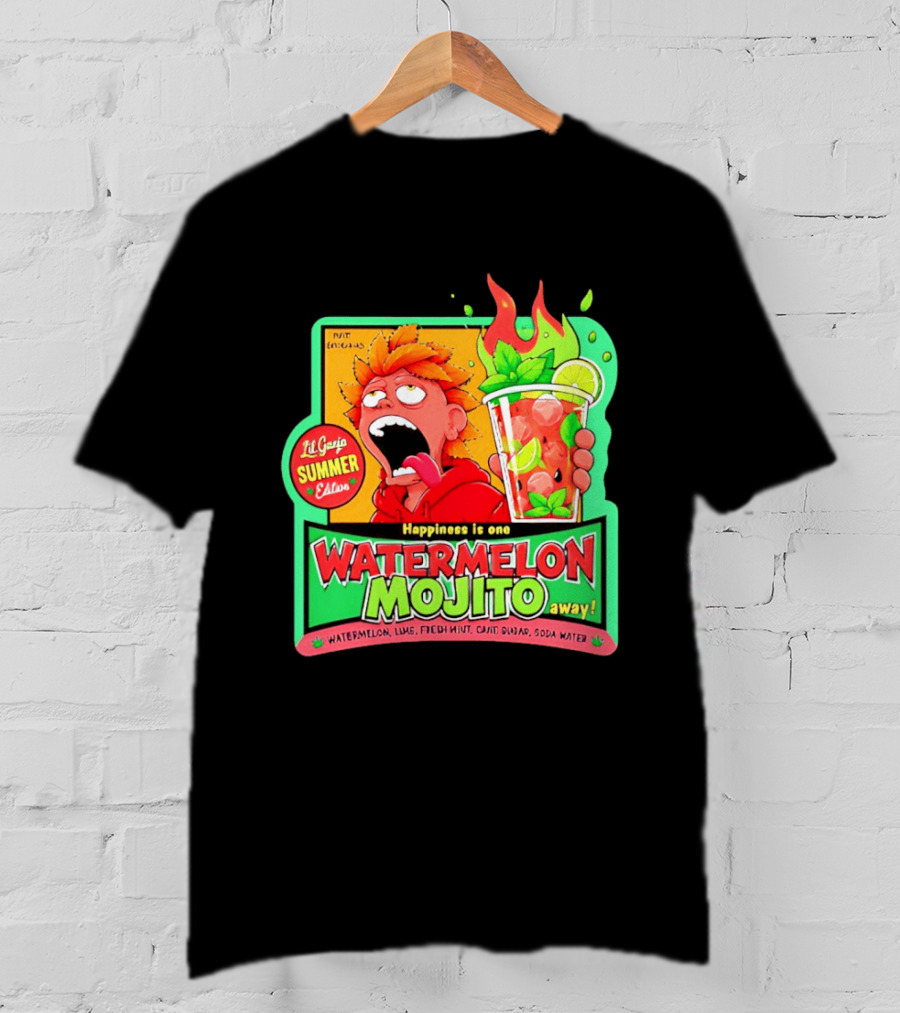 Lil Ganja Summer Edition Happiness Is One Watermelon Mojito Away T-Shirt