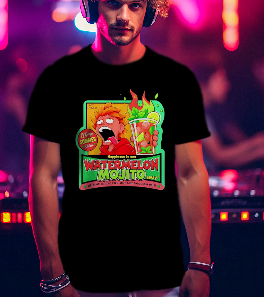 Lil Ganja Summer Edition Happiness Is One Watermelon Mojito Away T-Shirt
