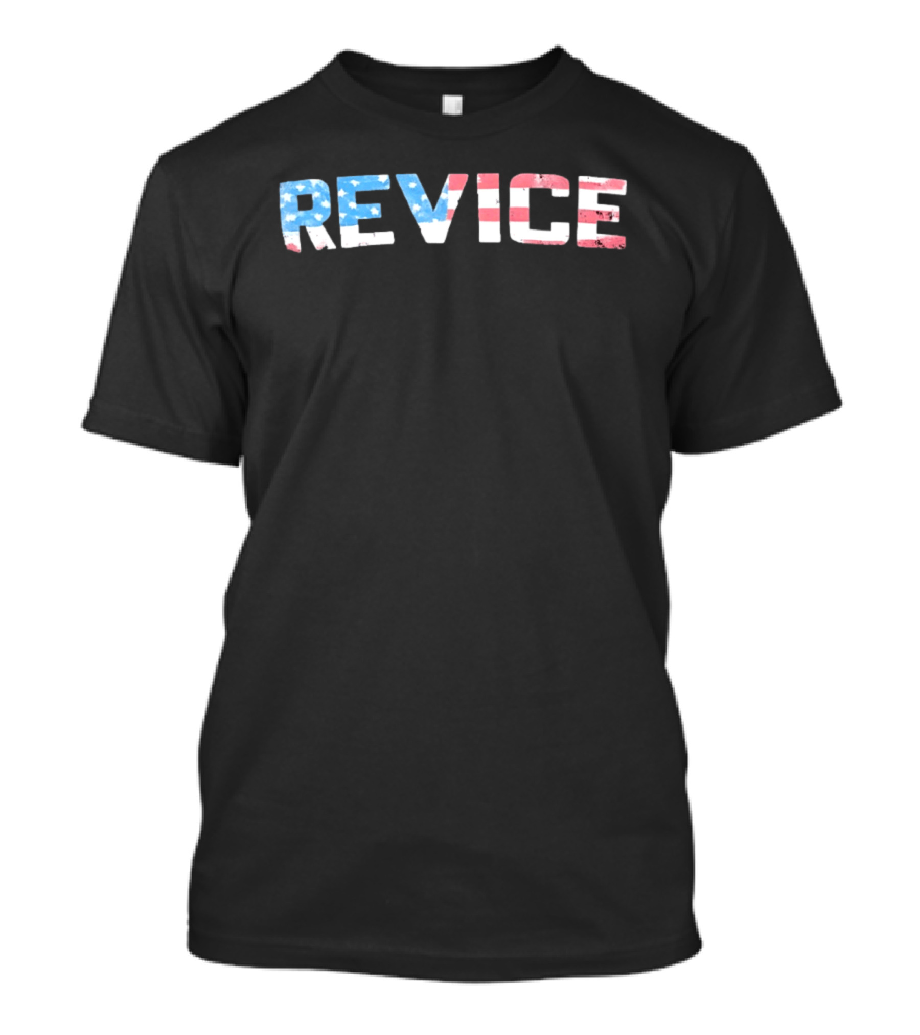 Revice Distressed American Flag USA Patriotic Stars And Stripes T-Shirt